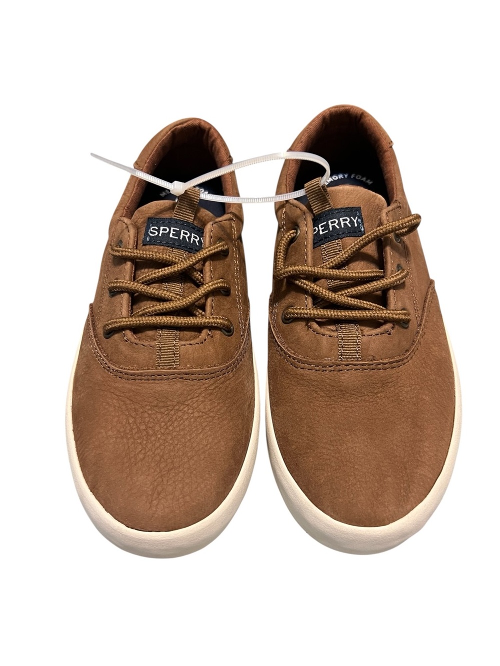 Sperry Kids Chestnut Brown Lace-Up Sneakers